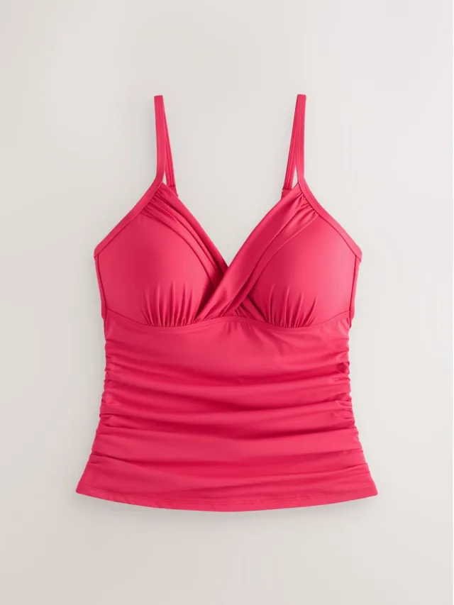 Next Dames - Tankinitop met beugels en vulling - Tall - Roze Pink