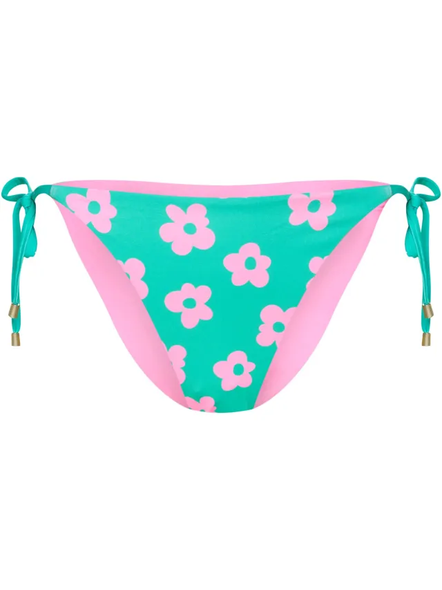 ESOTIQ BLOOVII Ibiza - Bikinibroekje - Omkeerbaar - Roze-groen Roze;Groen