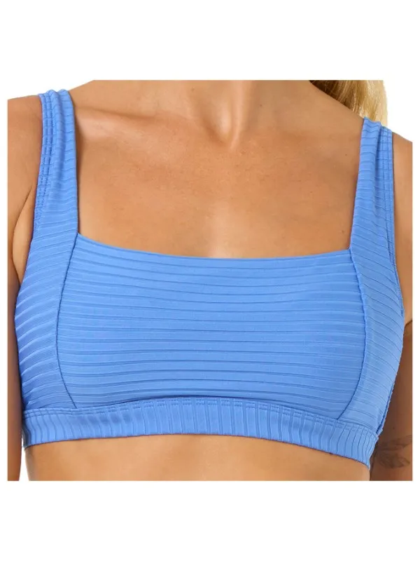 Rip Curl Women's Premium Surf Crop - Bikinitop, blauw