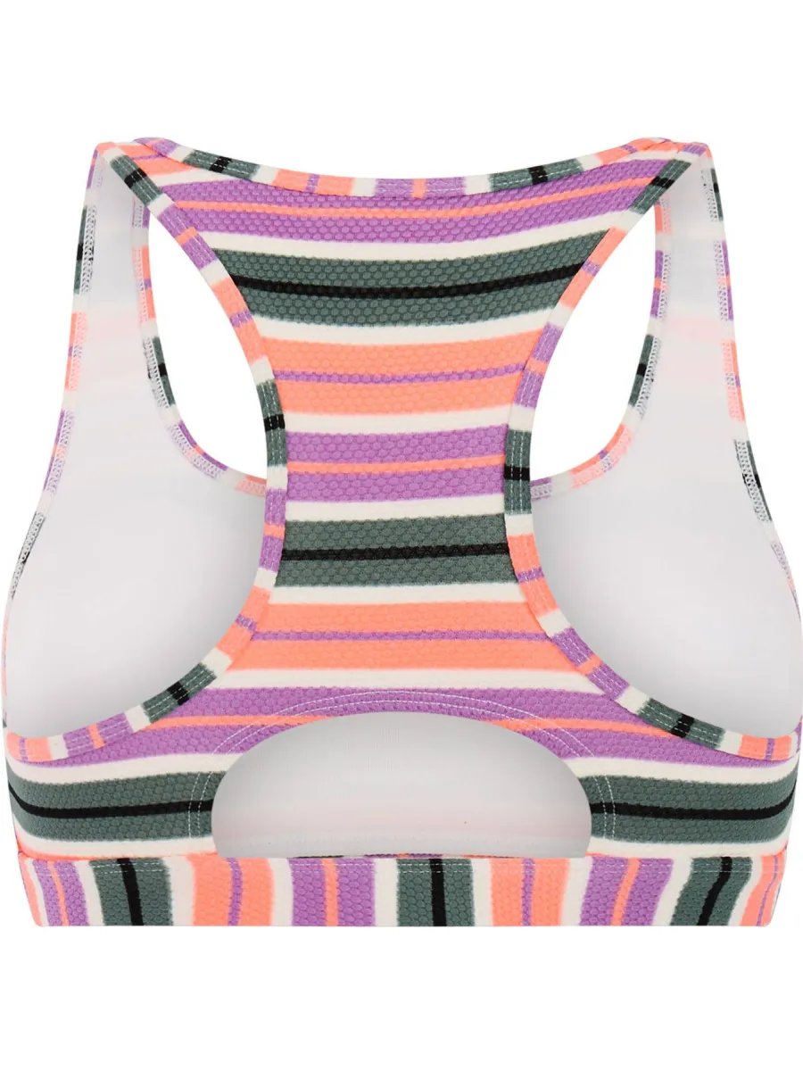 Protest MIXEAGERS crop bikinitop roze groen wit, foto 2