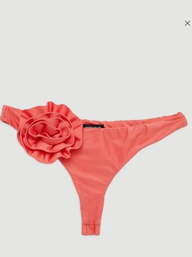 Karen Millen Bikini Broekje - Roze - Bloemmotief