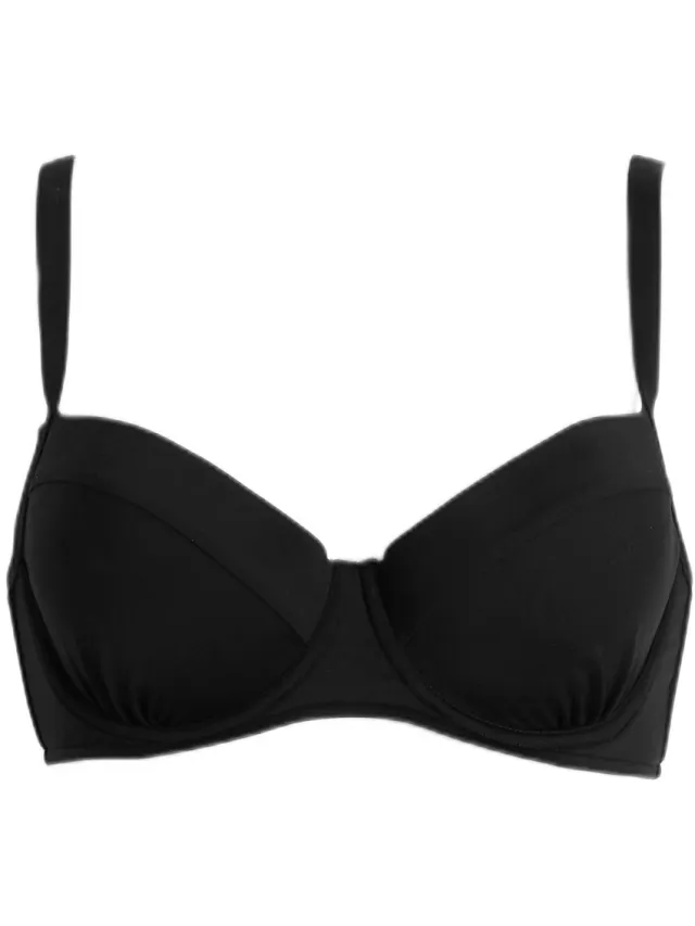 Seafolly voorgevormde beugel bikinitop E-cup zwart, foto 2