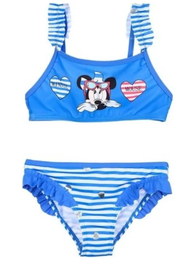 Disney Minnie Mouse - Disney - Bikini - Badpak 2-delig - Blauw