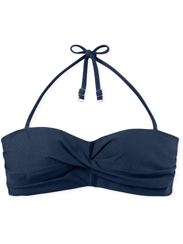 Schiesser Badgoed Bandeau-Top - Dames - Bikinis blauw