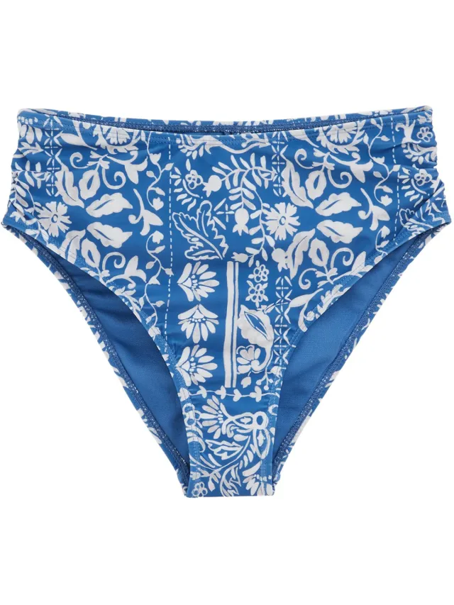 WE Fashion Dames bikinibroekje met dessin Blue