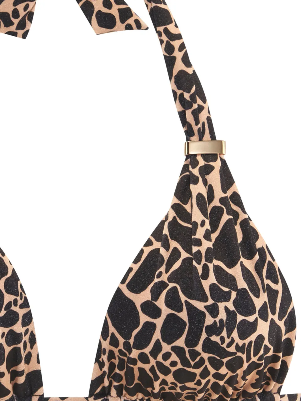triangelbikini animalprint zwart-goud, foto 2