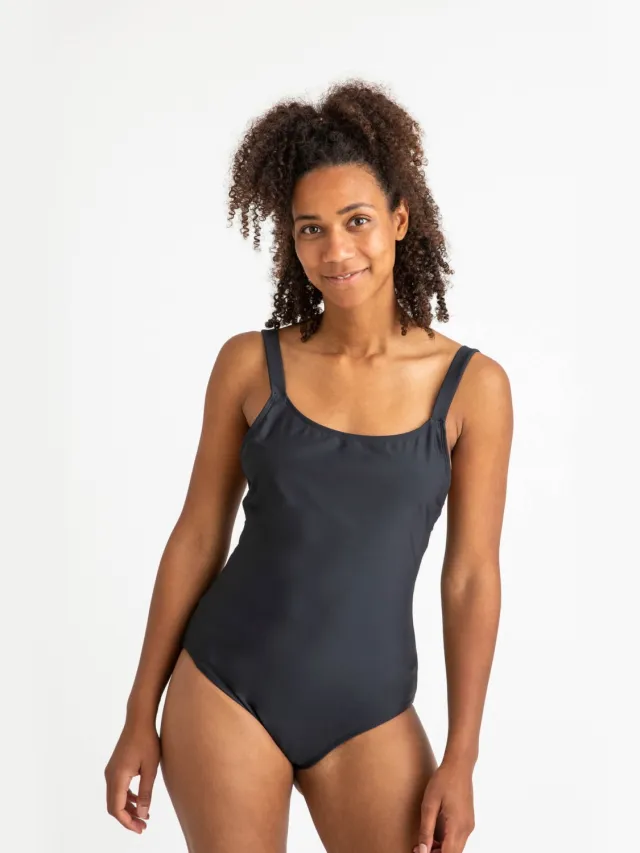 MATONA dames vegan Badpak Bathing Suit Vintage Zwart