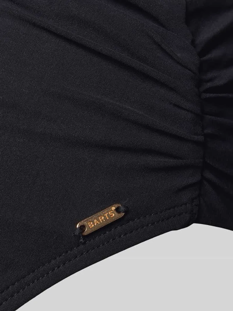Barts High waist bikinislip met labeldetail model 'SOLID' zwart, foto 2