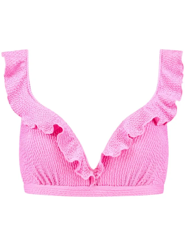 Beachlife padded wired bikini top in de kleur roze.