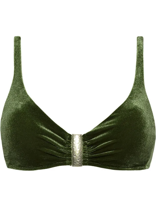 Beachlife bikini topje Cypress triangel donkergroen