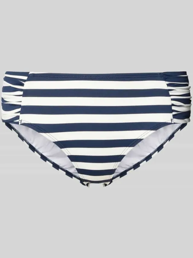 Barts Mid waist bikinibroekje met labeldetail model 'Yadbor' Marineblauw