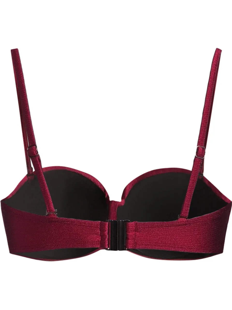 BEACHWAVE bandeau bikinitop donkerrood, foto 4