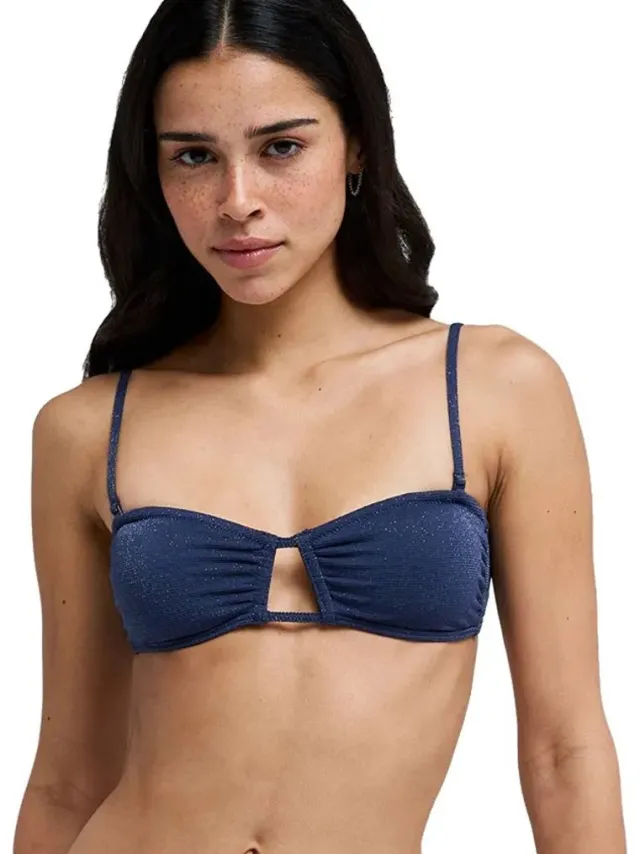 Roxy Shine Bandeau Bikinitop Blauw XS Vrouw Mood Indigo