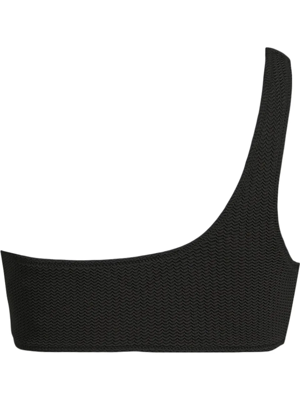 Seafolly voorgevormde one shoulder bikinitop zwart, foto 3