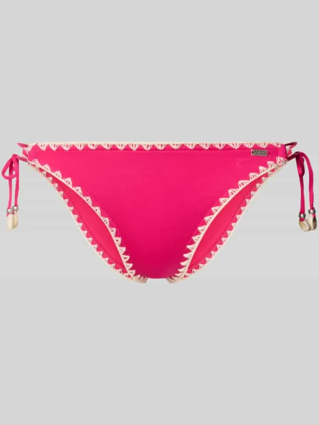 banana moon Bikinibroekje met vetersluiting aan de zijkant model 'ETHNICHIC AVORA' Felroze