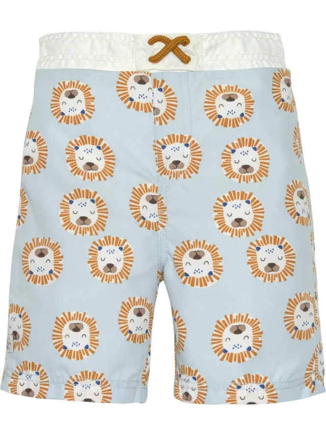 Lässig Zwembroek Lion Powder Blue 86 Beige, Blauw, Oranje
