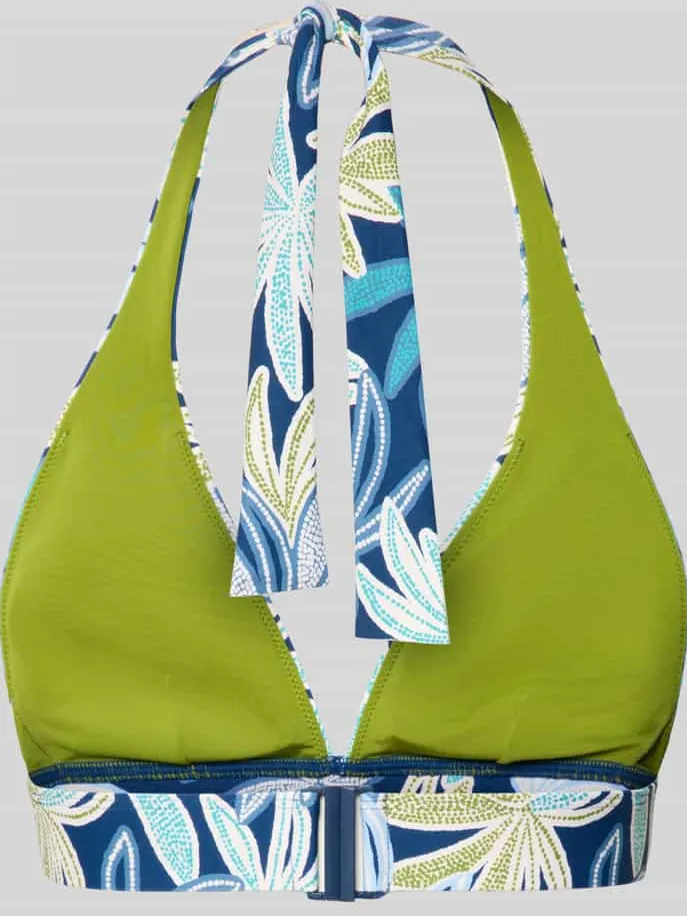 Marc O'Polo Bikinitop met halter model 'BOHEMIAN LEAF TRIANGLE' blauw, foto 3
