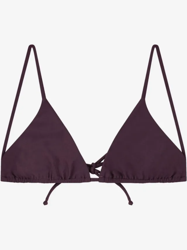 MATONA dames vegan Bikinitop Triangle Aubergine, foto 2