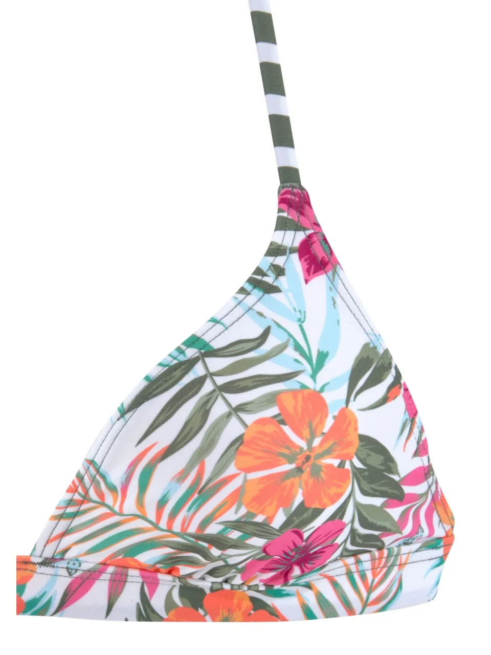 triangelbikinitop wit bloemenprint, foto 2