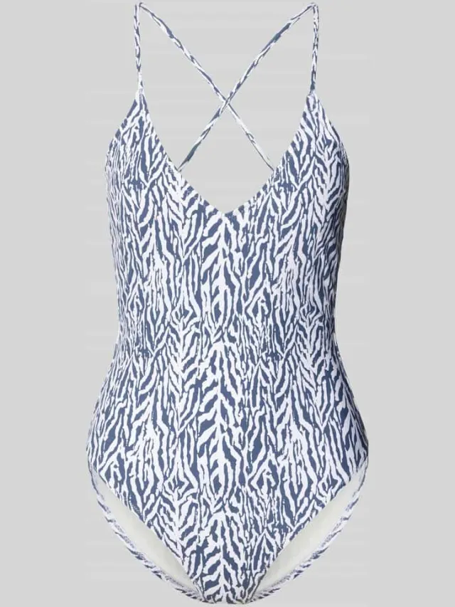 Barts Badpak met vetersluiting aan de achterkant model 'Nerissa' Blauw
