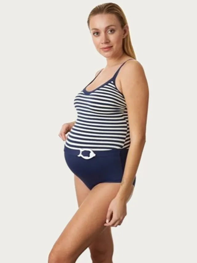 Pez D'or Le Mer Kodak Stripes zwangerschapsbadpak navy