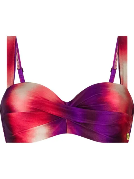 Ten Cate Bikini top twisted padded wired bikini top dames Bordeaux