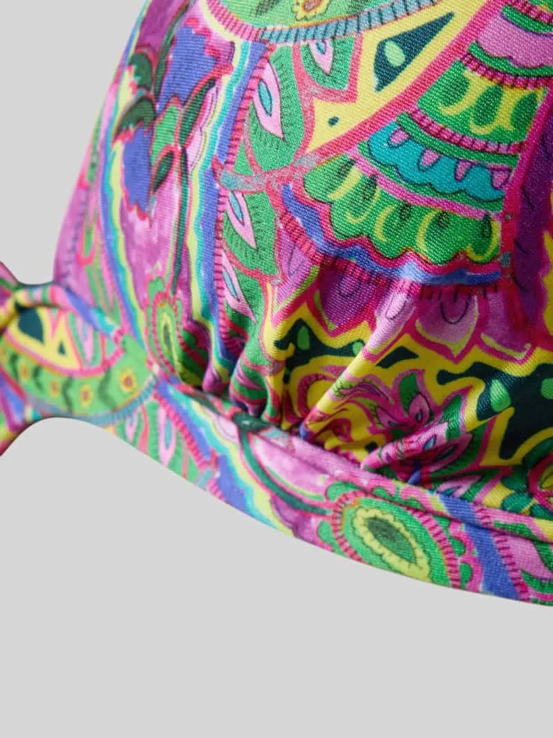Marie Jo Bikinitop met all-over paisleyprint model 'Lise' paars, foto 3