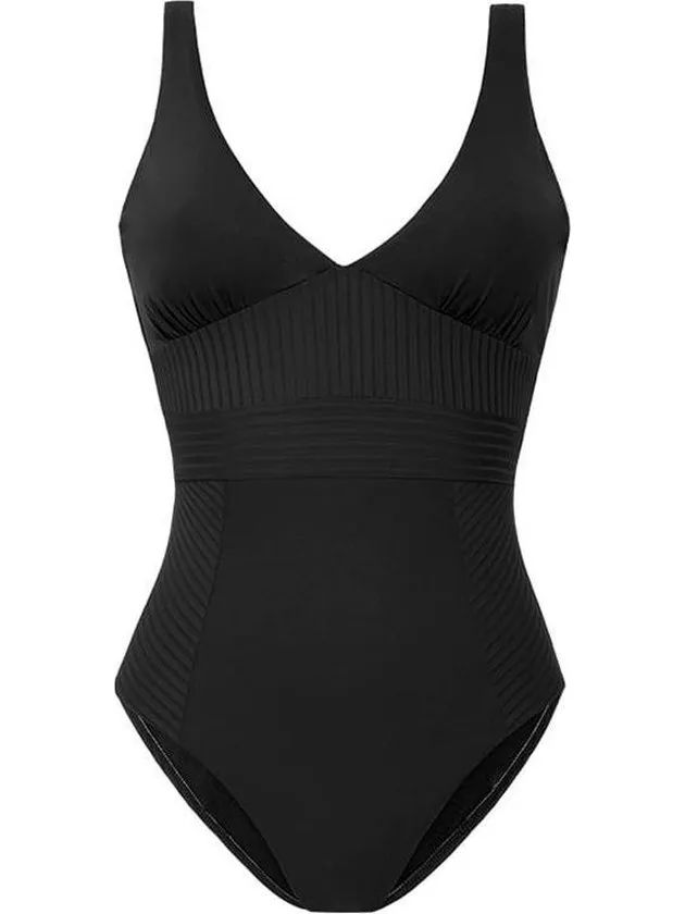 Cyell Caviar Badpak met V-hals Zwart