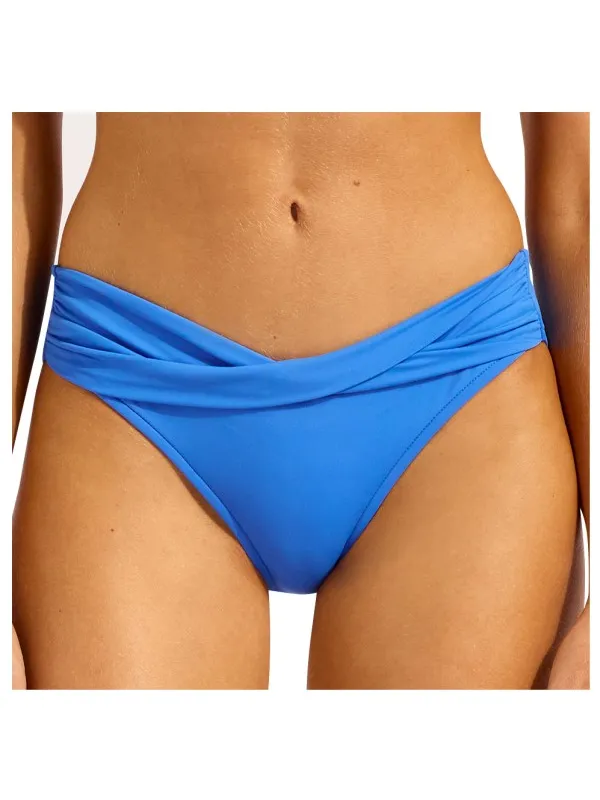 Seafolly Women's Collective Twist Band Hipster - Bikinibroekje, oranje