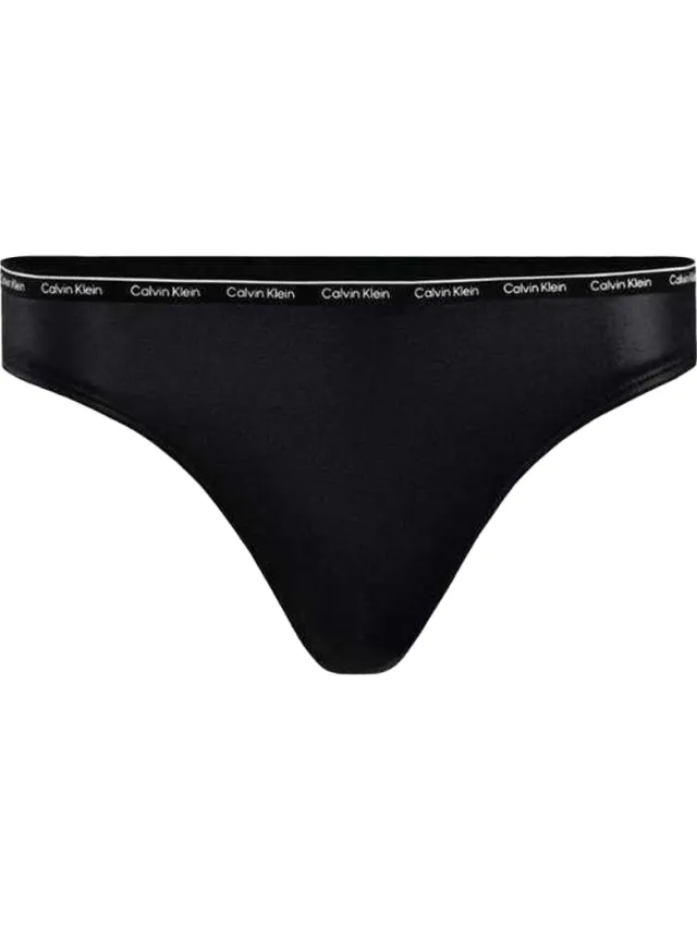 Calvin Klein Dames/Dames Effen Bikinibroekje met Taillebandprint (Zwart), foto 2