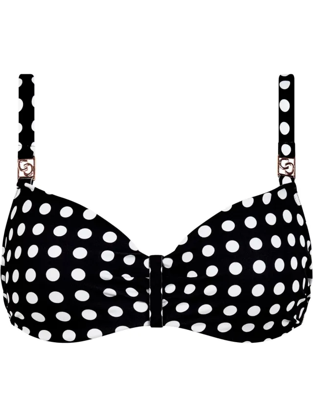 Chantelle Sauvage Bandeau Bikini Top Dolce - Zwart/Wit