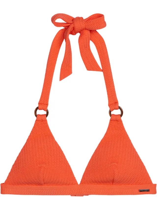 Marc O'Polo Vrouwen Triangel bikinitop Firecracker Floral oranje, foto 2