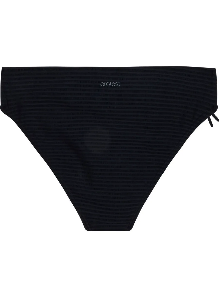 Protest high waist bikinibroekje MIXWRAP met ribstructuur zwart, foto 2