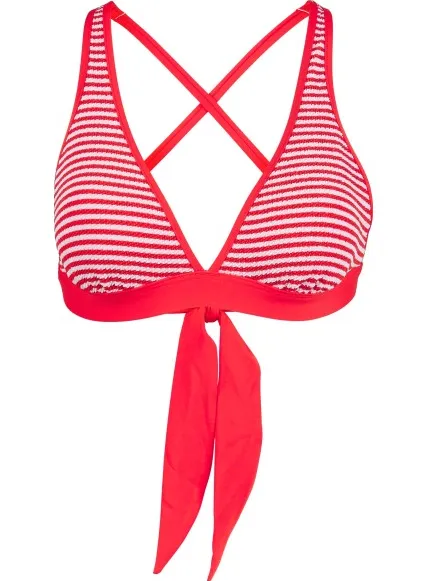 Seafolly Clubhouse Multi Fit Longline Tri - Bikinitop, roze/rood