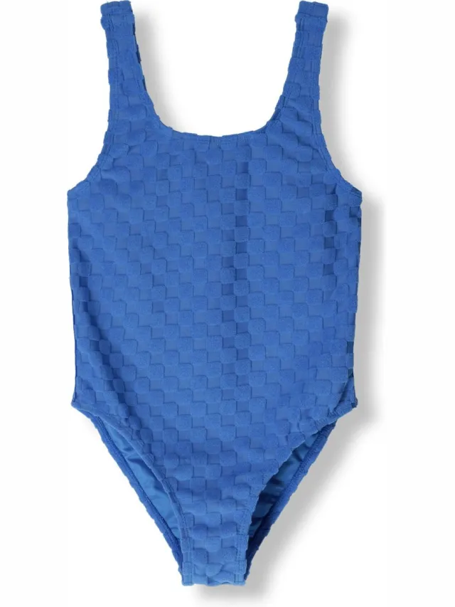 Shiwi Swimsuit RUBIN SCOOP STRUCTURE - electric blue check - 110/116