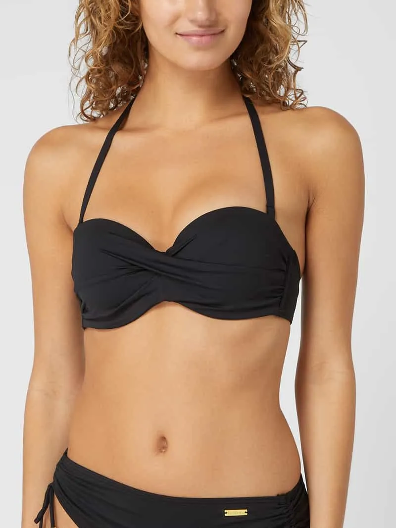 Lascana PLUS SIZE bikinitop in bandeaumodel zwart, foto 2