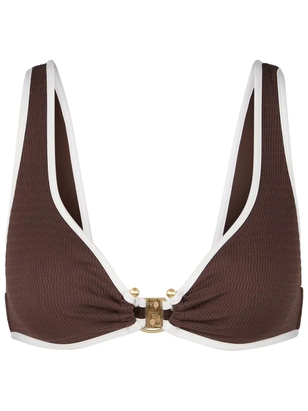 Seafolly Women's Beach Bound Ring Front Tank - Bikinitop, wit