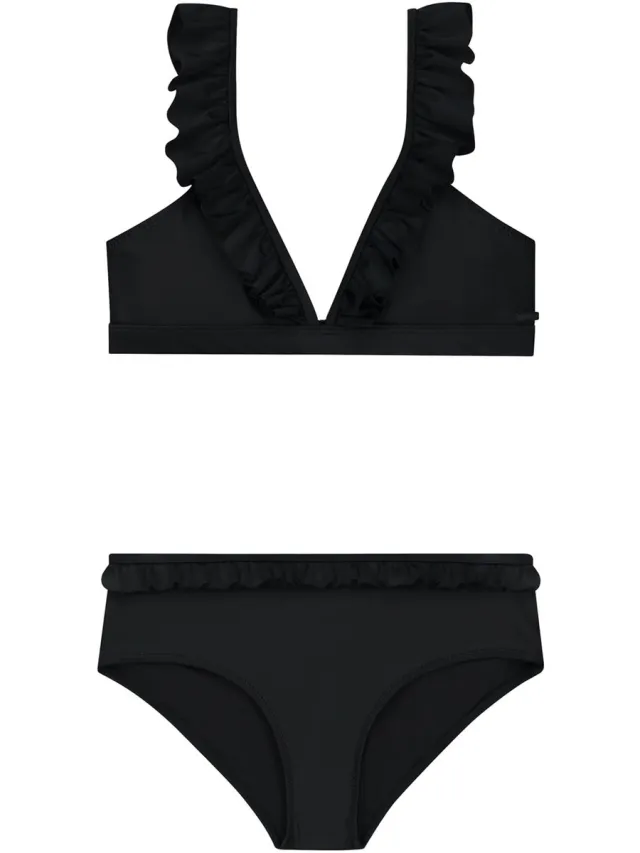 Shiwi Bikini set BELLA FIXED TRIANGLE SET RUFFLE - zwart - 134/140
