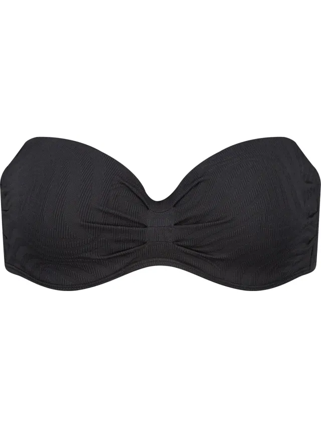 Beachlife Black Swirl Dames Bikinitopje Zwart