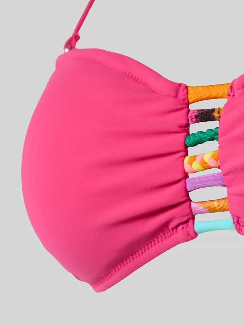 banana moon Bikinitop met Siergarnering Model 'Zino' roze, foto 3
