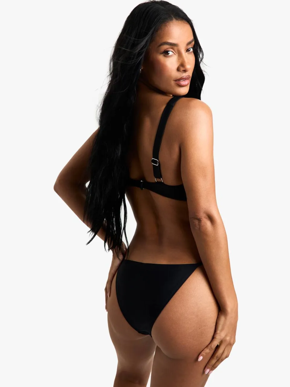 boohoo Dames Swimwear Essentials Tanga Slip zwart, foto 2