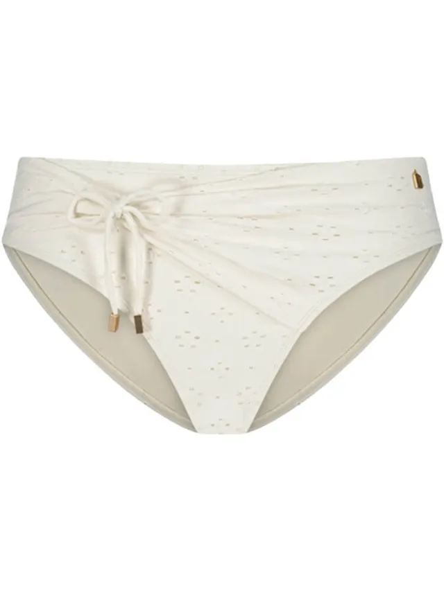 Beachlife Bikinibroekje - White Embroidey - 38 Wit