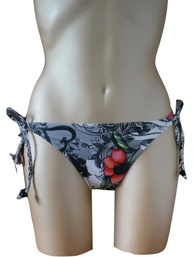 Freya Ritual - bikini slip - wit met speelse print - Maat grijs