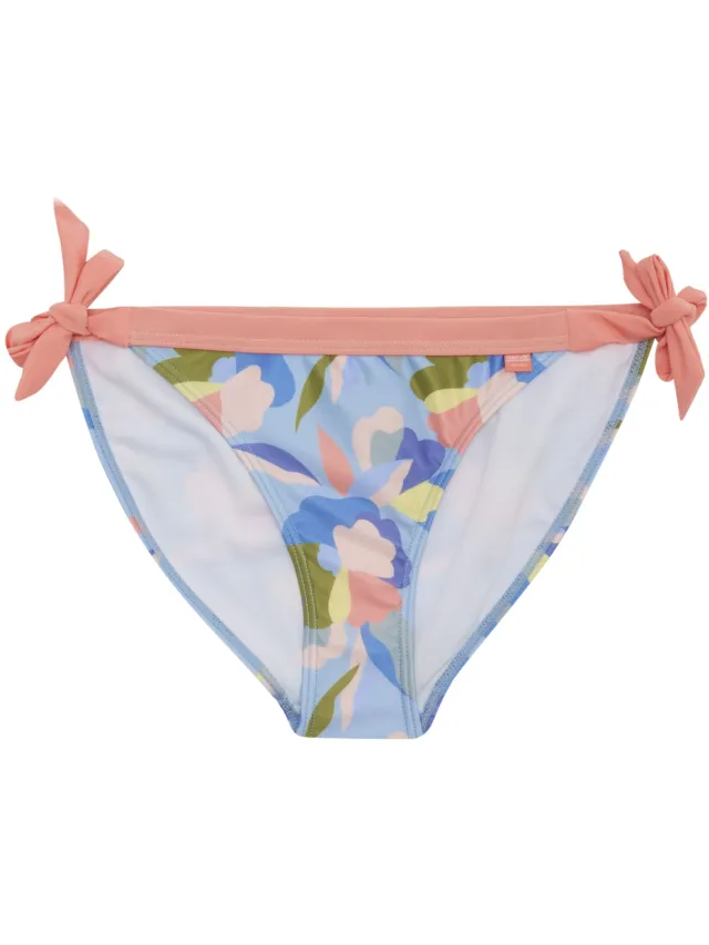 Regatta Dames/Dames Flavia Abstract Gebloemd String Bikinibroekje (Blauw/Groen/Roze) Lichtblauw