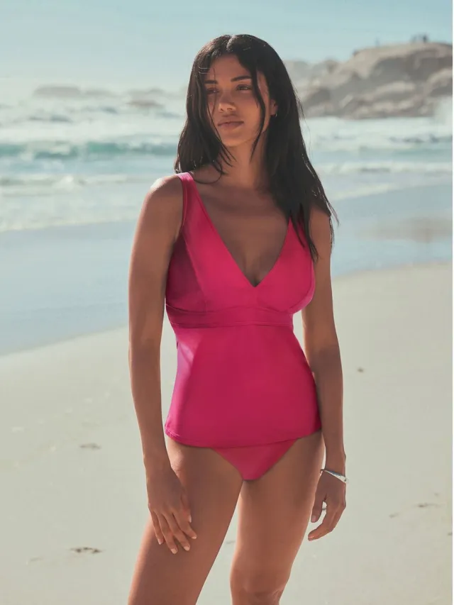 Next Dames - Buikcorrigerende DD+ tankinitop met beugels - Roze Pink