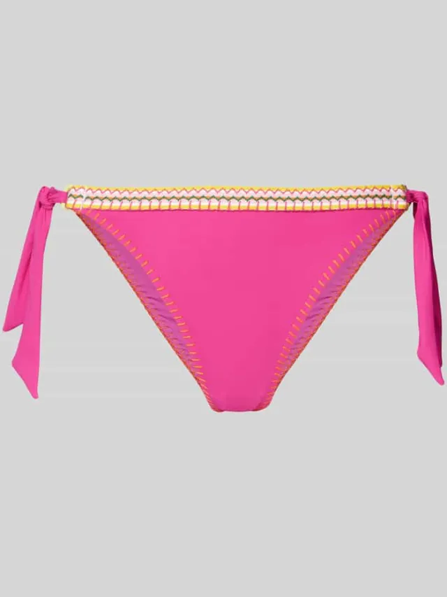 banana moon Bikinibroekje met vetersluiting opzij, model 'MADIA KALANY' Fuchsia