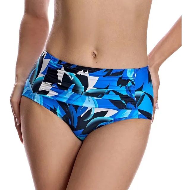 Ory W250459 bikinibroekje met hoge taille blauw