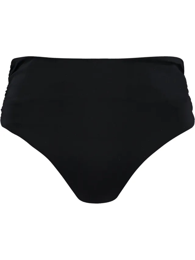 Barts Solid High Waist Briefs Zwart Dames Bikinibroekje