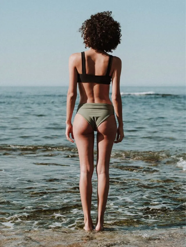 Anekdot dames vegan Bikinibroekje Core Saliegroen