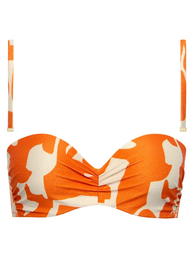 Lisca ASWAN voorgevormd bandeau-bikinitop oranje